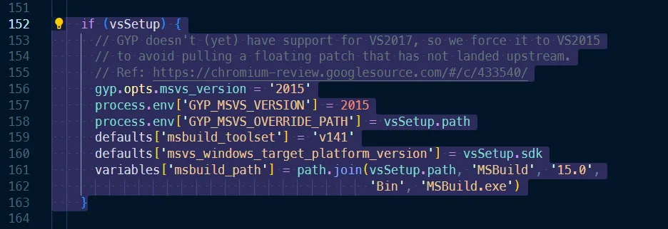 node-gyp code