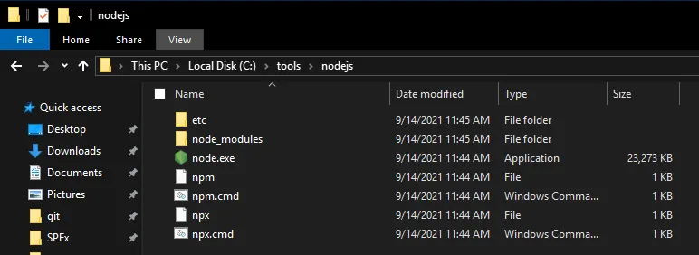 nodejs symlink directory